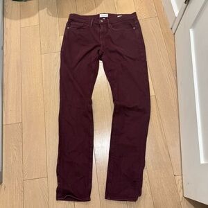 Frame Men’s Burgundy Denim